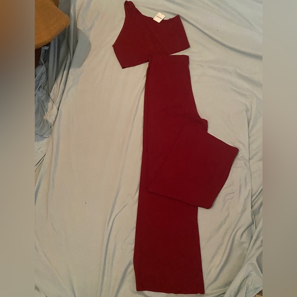Free People Staycation Set, Size Large, Color: Wine/Maroon - Picture 2 of 8
